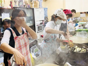 キッチンの湯気